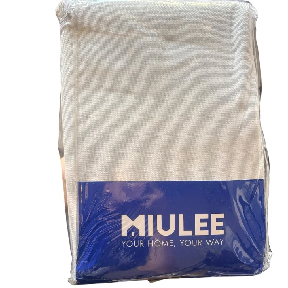 New Miulee White curtains 2 panels 52X90